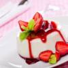 Panna cotta alle fragole