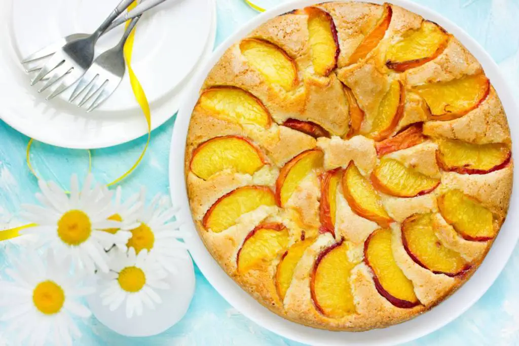 Torta di pesche