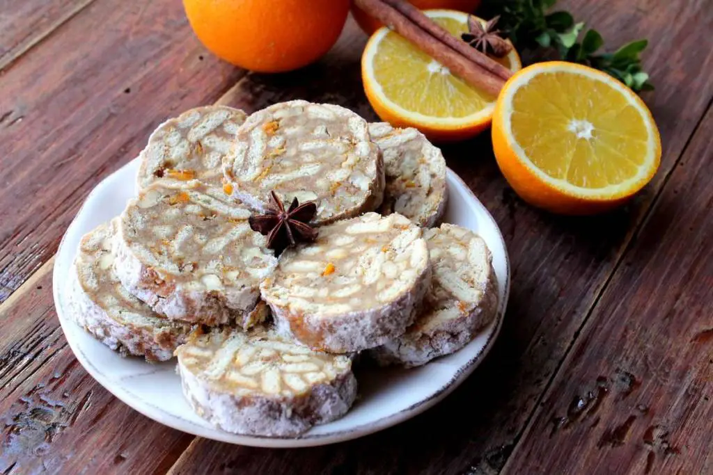 Salame di cioccolato bianco