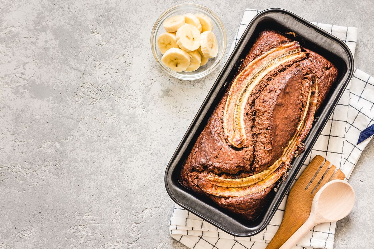 torta banane e cioccolato