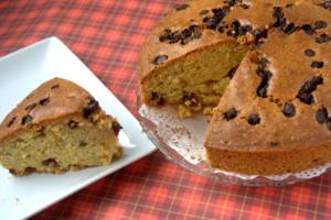 Torta con gocce di cioccolato