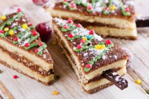 torta albero di natale