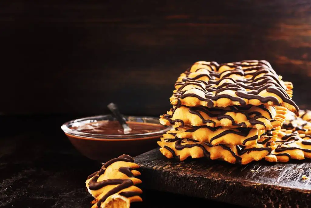 chiacchiere al cioccolato