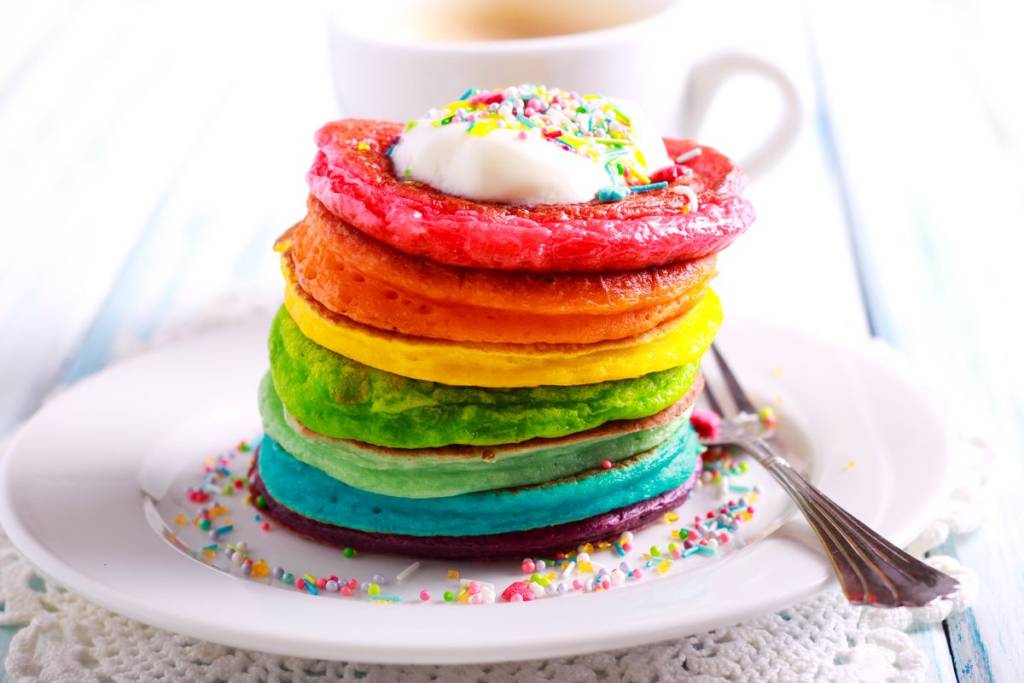 rainbow pancake