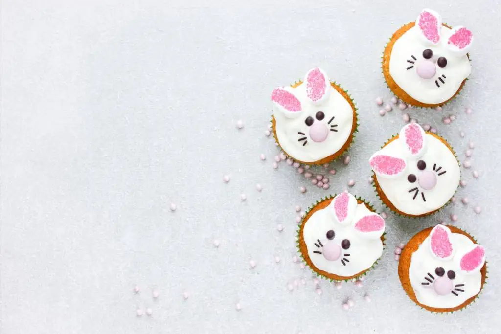 cupcake a forma di coniglietto