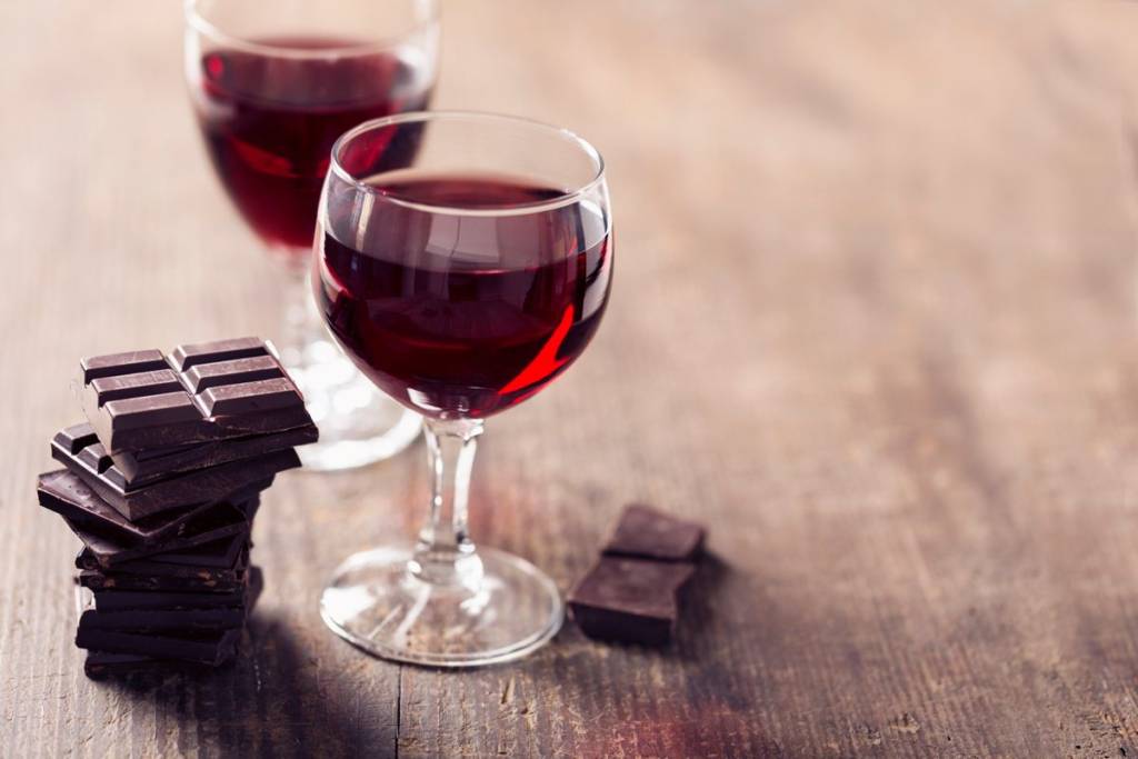 vino e cioccolato