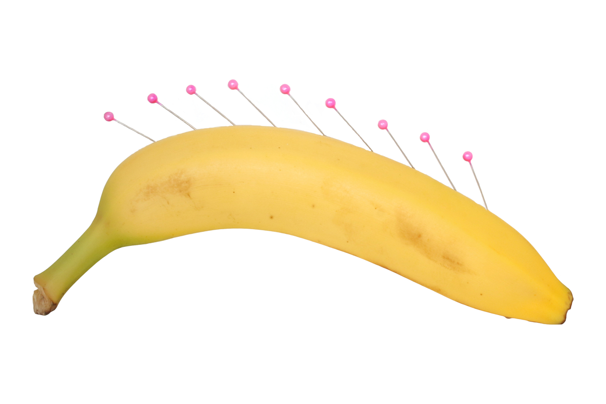 come tagliare una banana