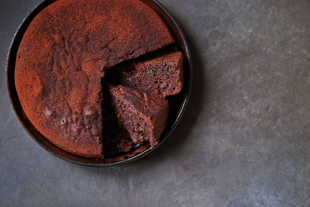 torta al cioccolato in padella