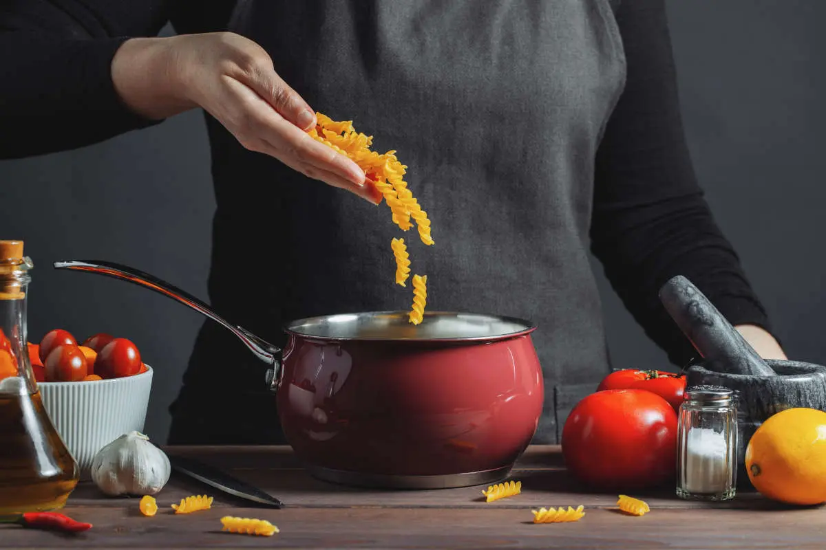 Cottura pasta fusilli