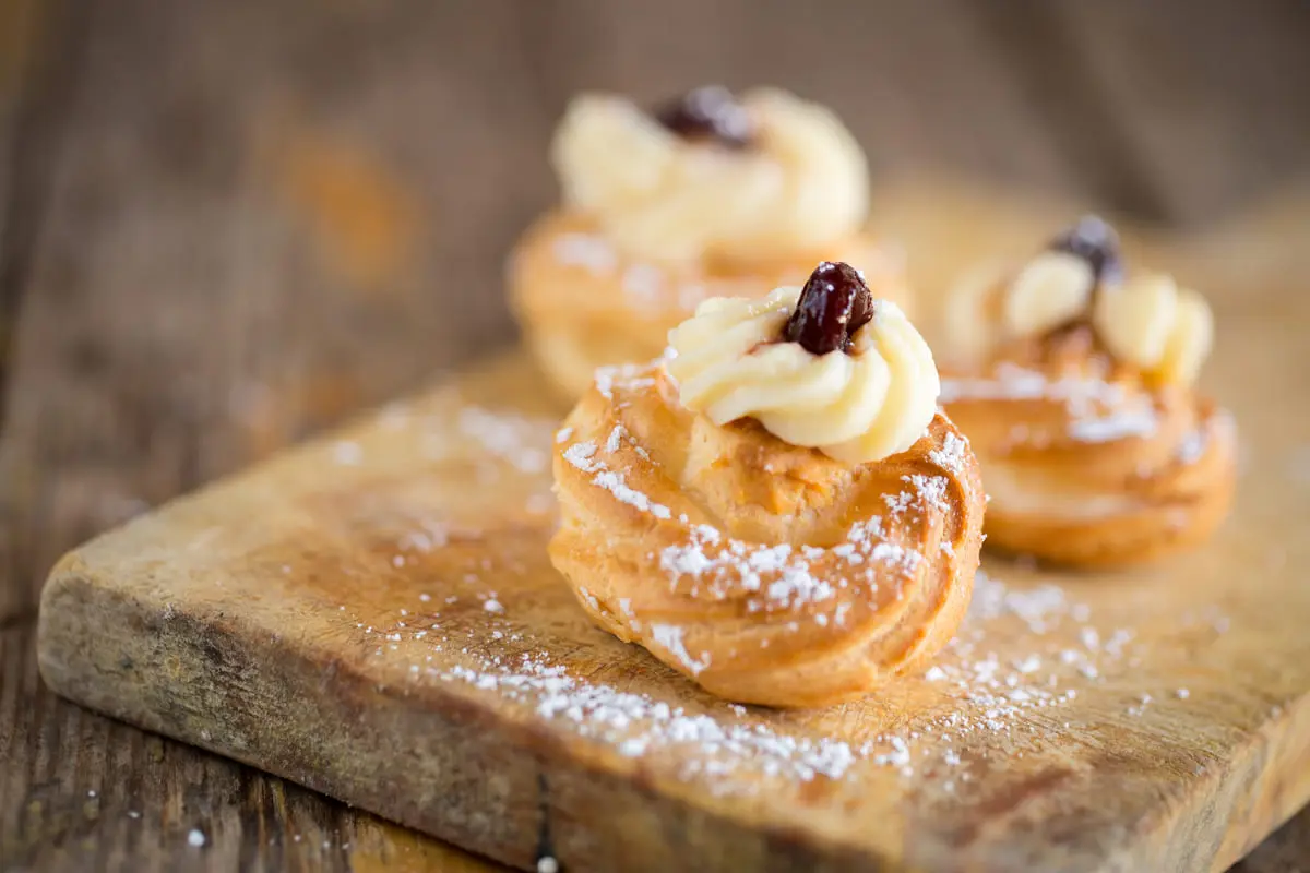 zeppole di san giuseppe al forno