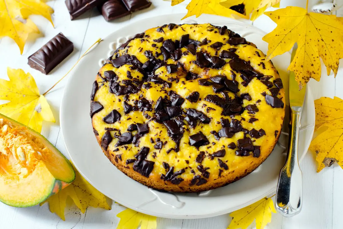 Torta zucca e cioccolato