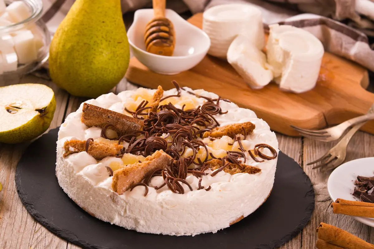 Cheesecake ricotta e pere