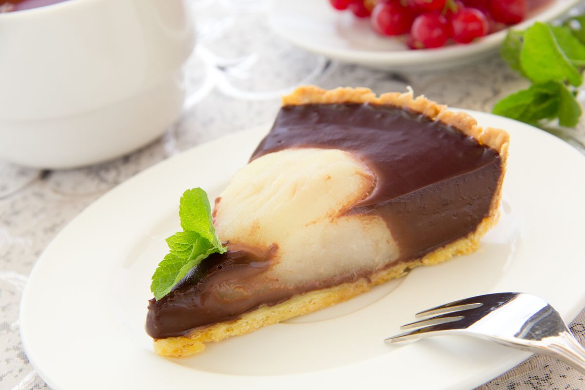 Crostata pere e cioccolato
