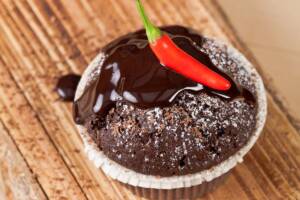 Muffin al cioccolato e peperoncino