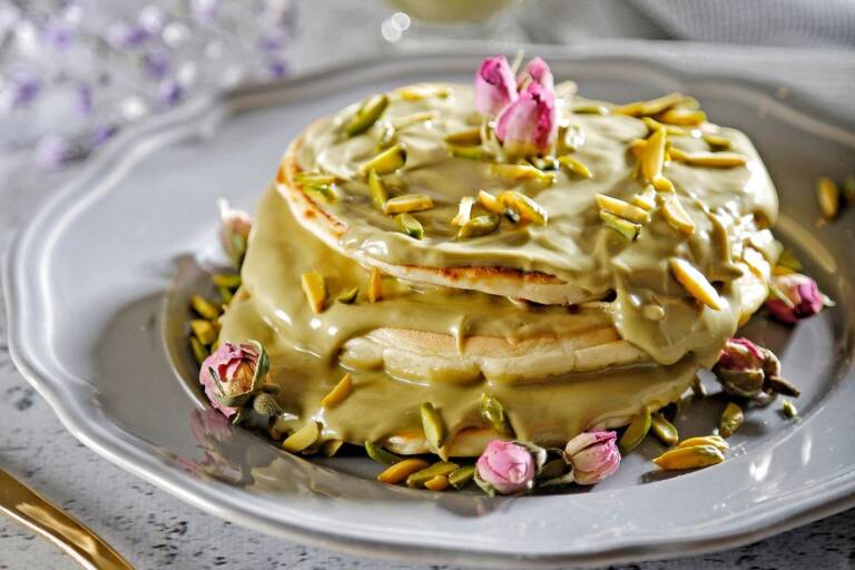 Pancakes Al Pistacchio, Dolci Facili E Veloci