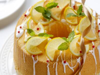 Pomelo chiffon cake