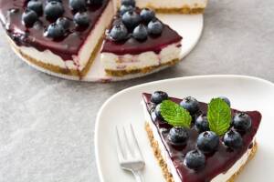 cheesecake mirtilli