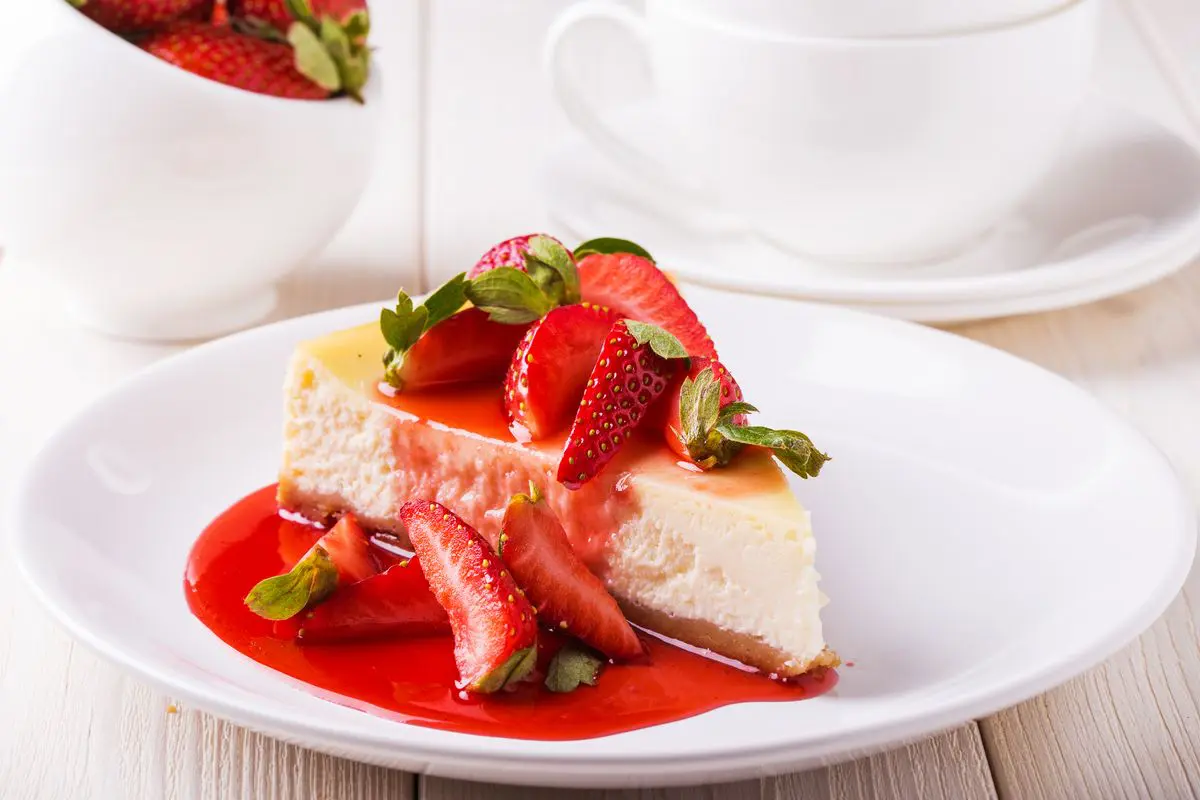 Cheesecake cotta alle fragole
