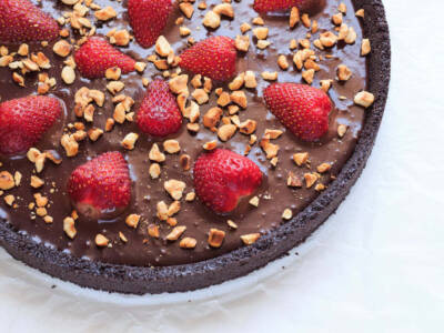 Crostata cioccolato e fragole