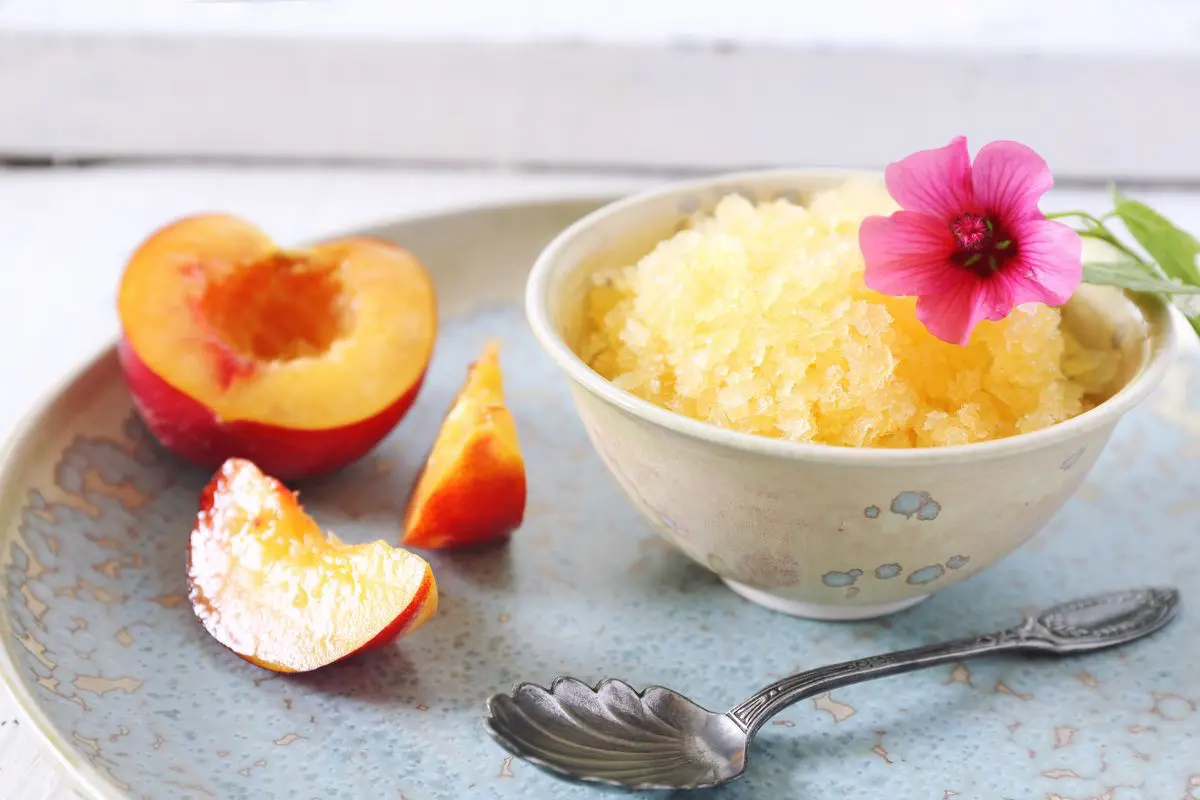 granita alla pesca