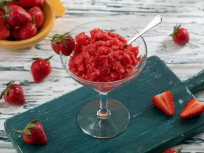 Granita alla fragola