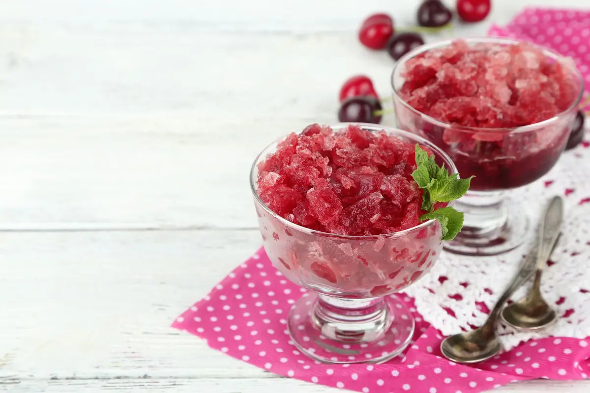 Granita all'amarena