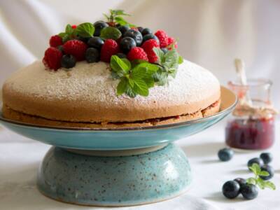 Torta grano saraceno e mirtilli