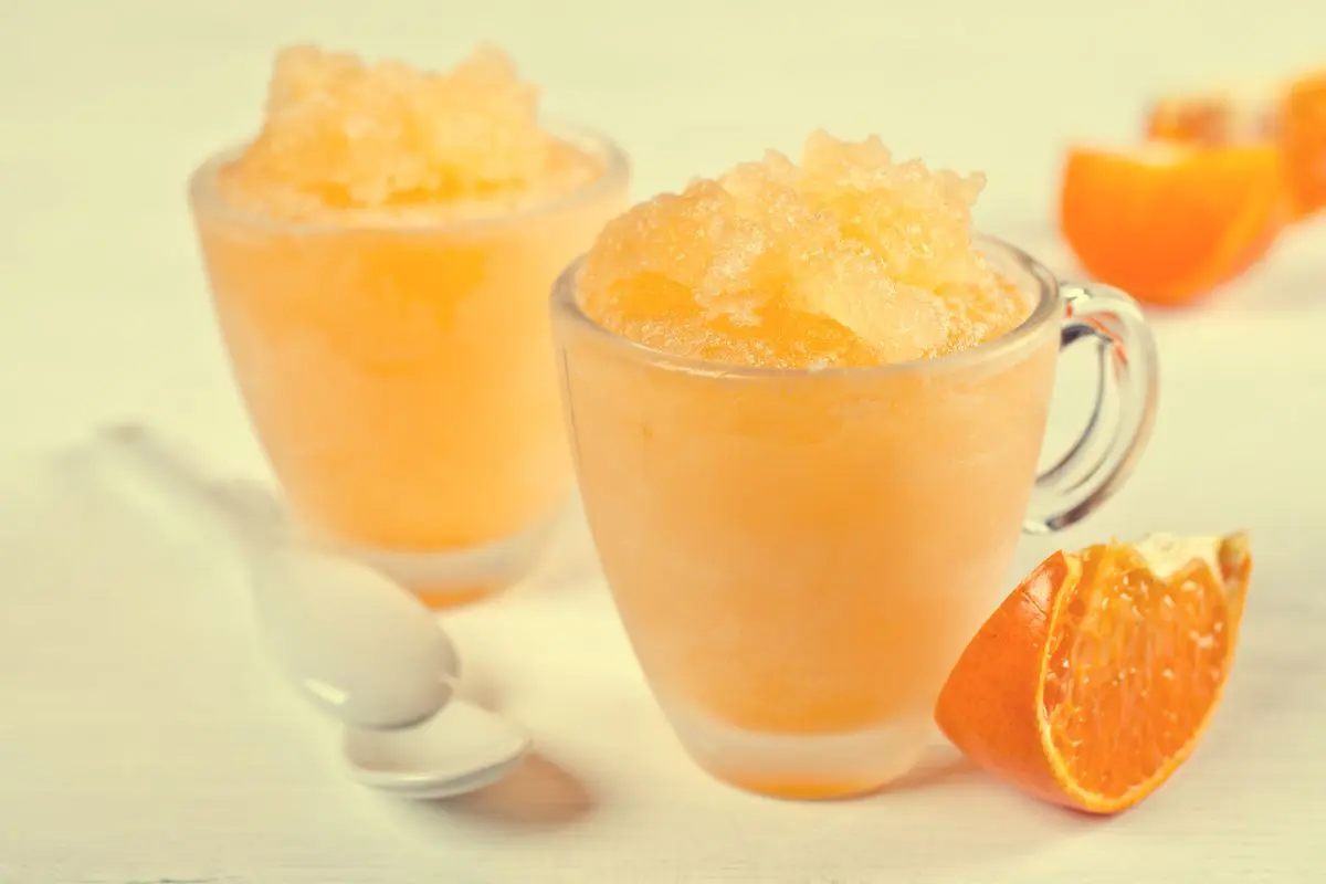 granita all'arancia