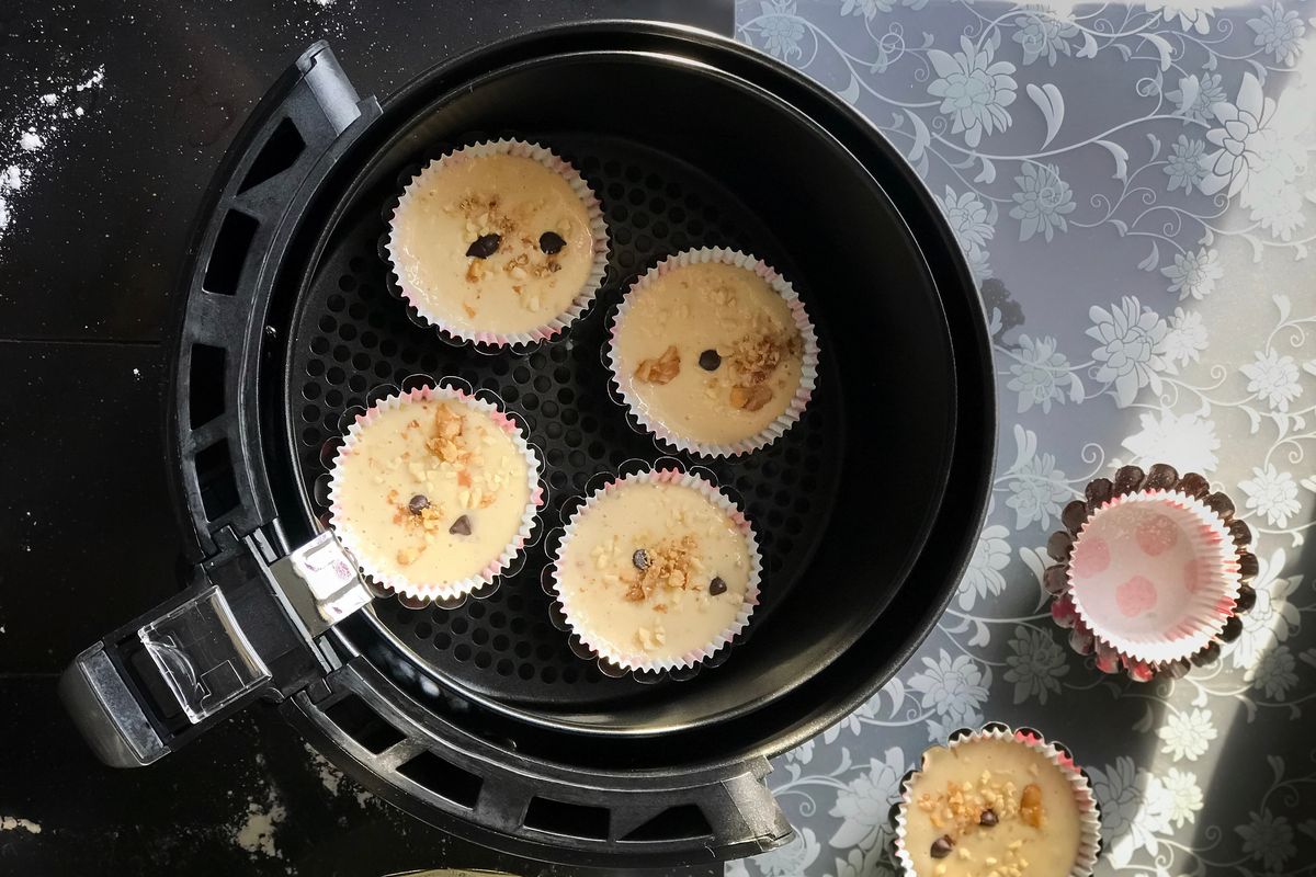 Muffin in friggitrice ad aria