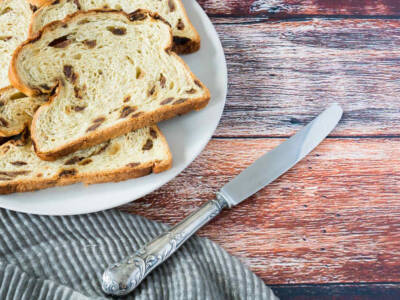 pane dolce con l'uvetta