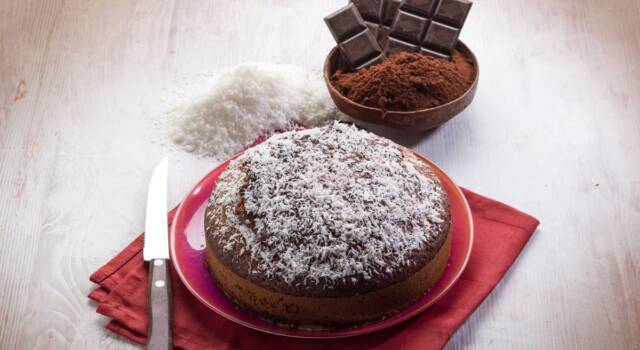 Cioccolato e cocco, non si può resistere alla torta tentazione