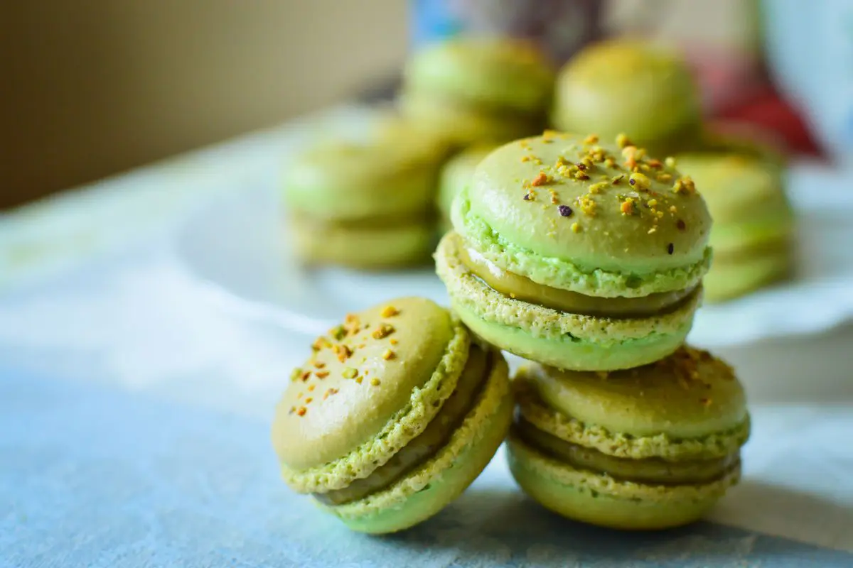 macarons al pistacchio
