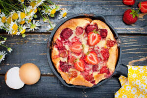 clafoutis alla fragole