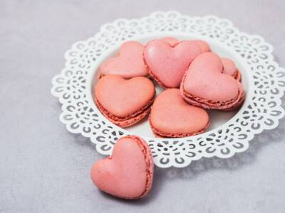 Macarons a forma di cuore