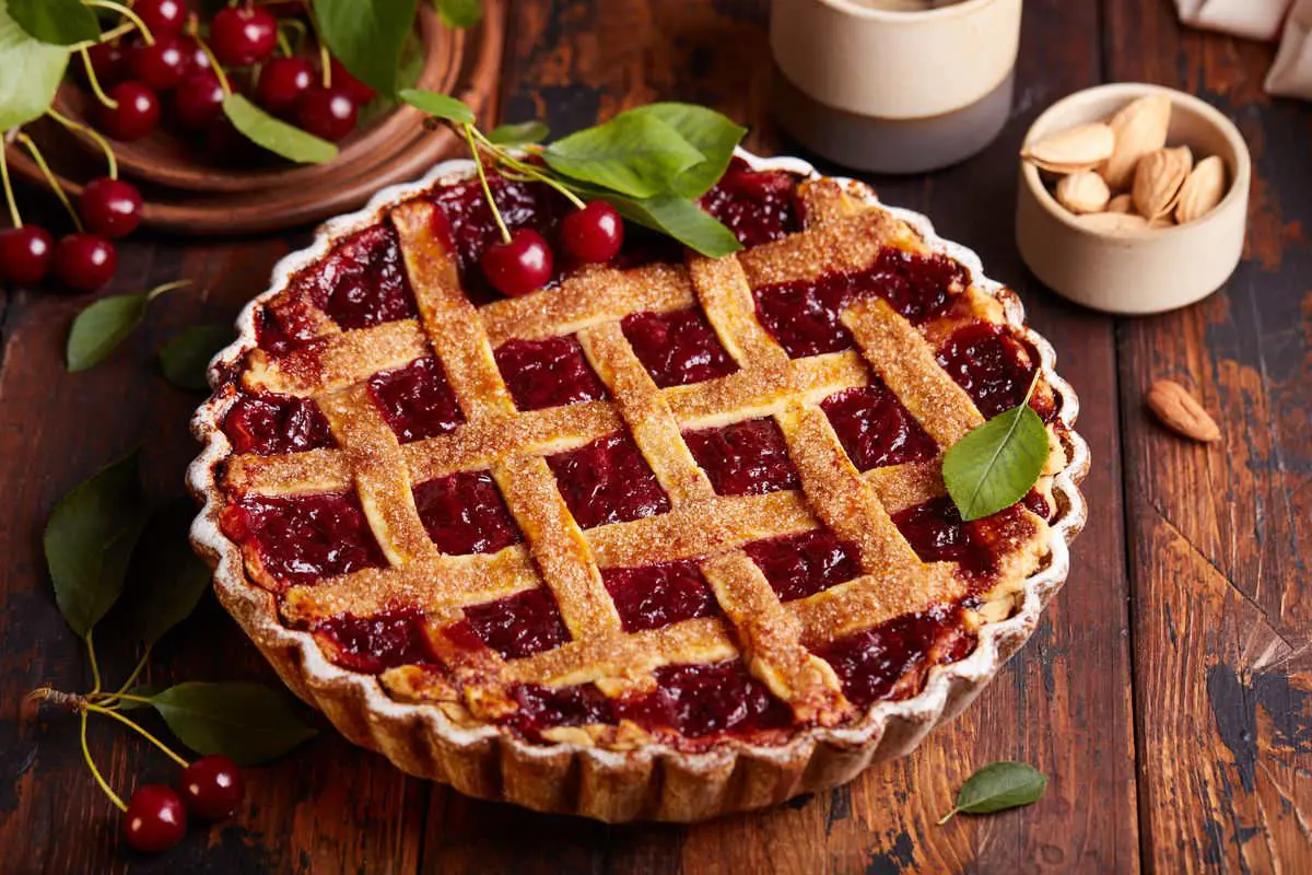 Crostata farro e ciliegie