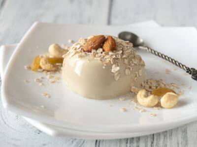 Panna cotta con latte di mandorle