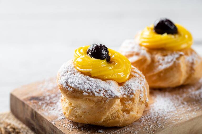 Zeppole In Friggitrice Ad Aria: Ricetta Del Dolce Farcito Alla Crema