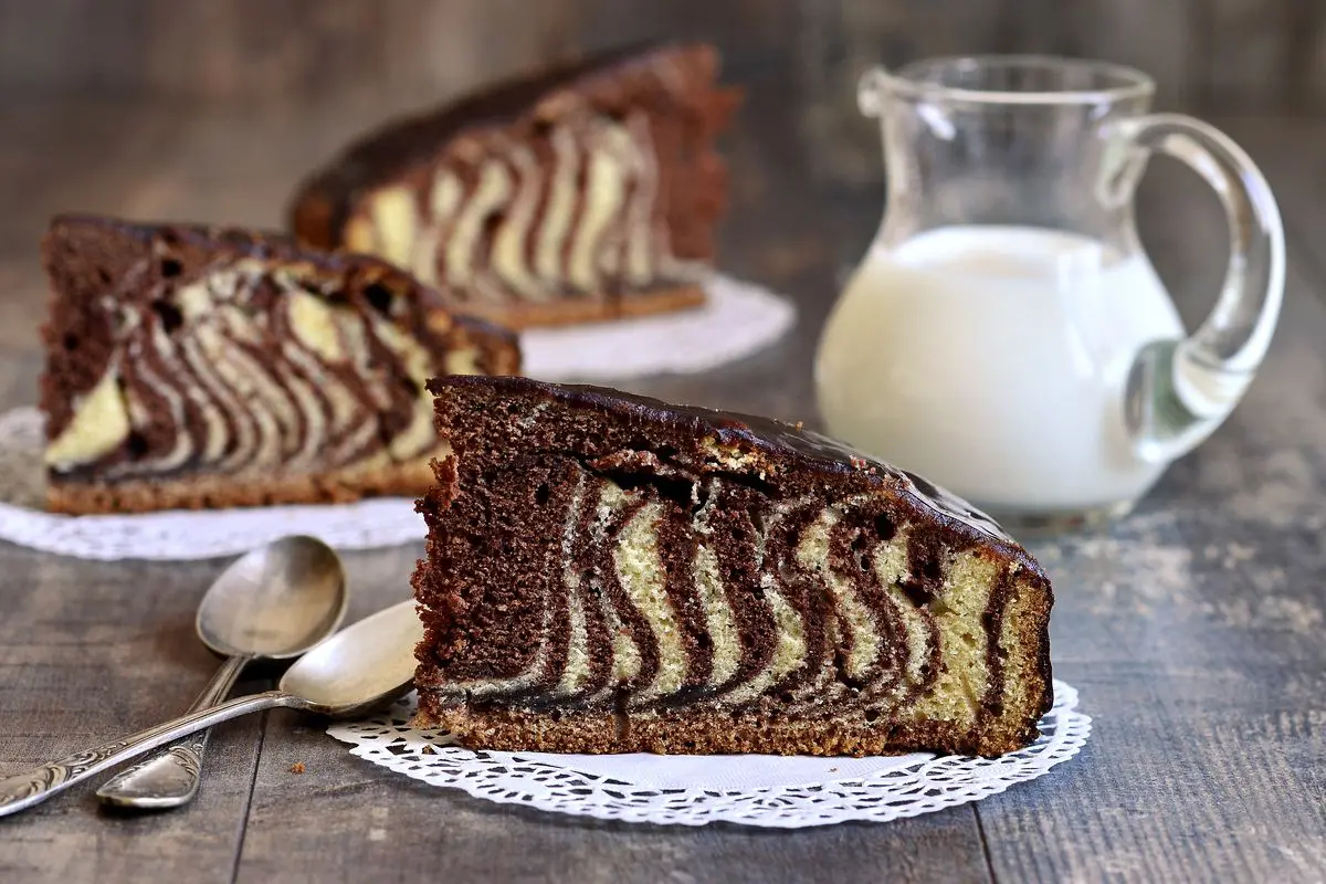 Torta marmorizzata in friggitrice ad aria