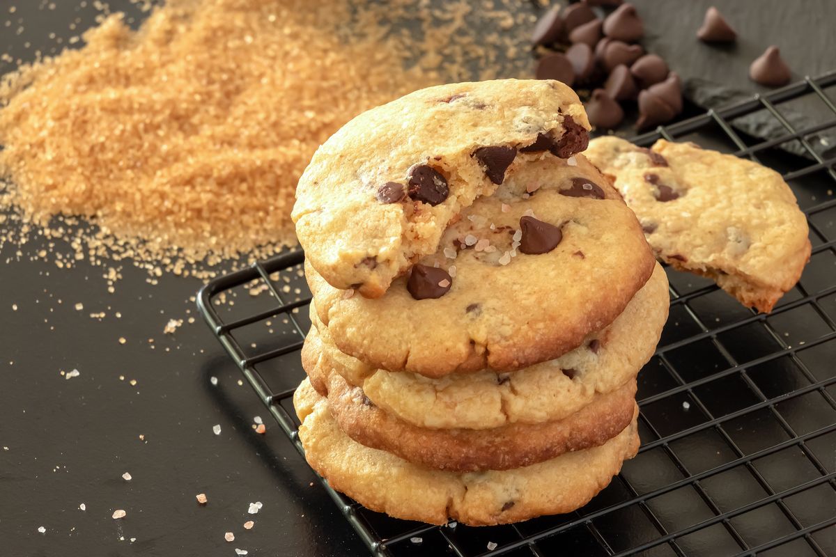 Biscotti con gocce di cioccolato